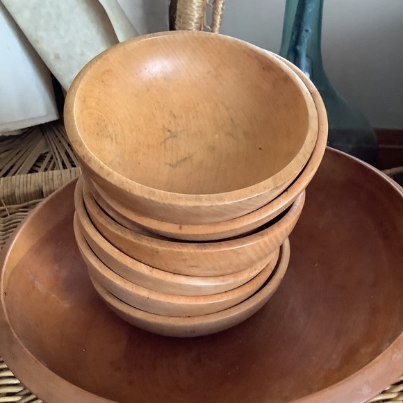 Vintage Boho Woodpecker Woodward Salad Bowl Set - Picture 4 of 6